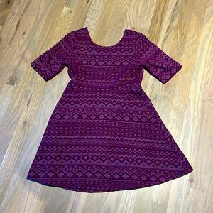Gymboree Scoop Neck Geometric Dress Size 8
